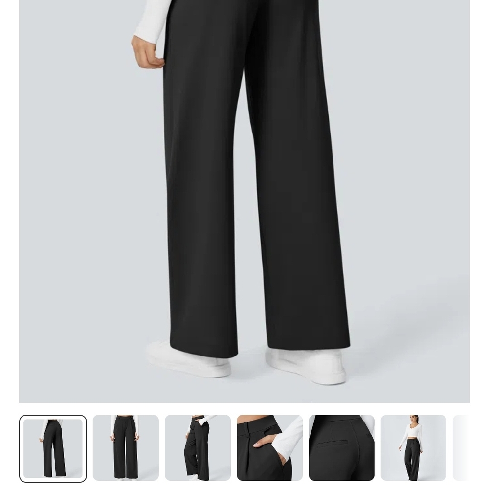 HALARA Black Wide Leg Pants